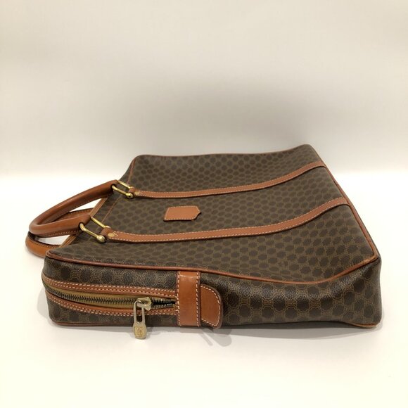 Celine Brown Macadam Bag Sku#85473 (one corner minor crack, rubbing) - Picture 3 of 16